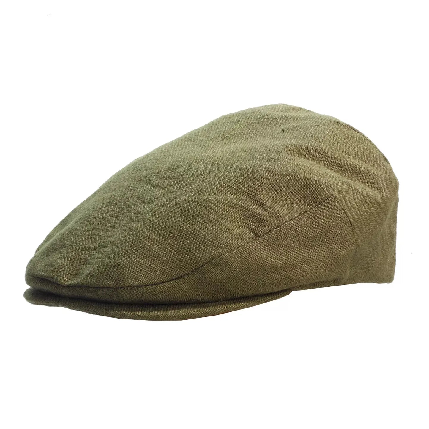 Gorra plana de lino