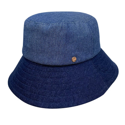 Sombrero de pescador de mezclilla doble